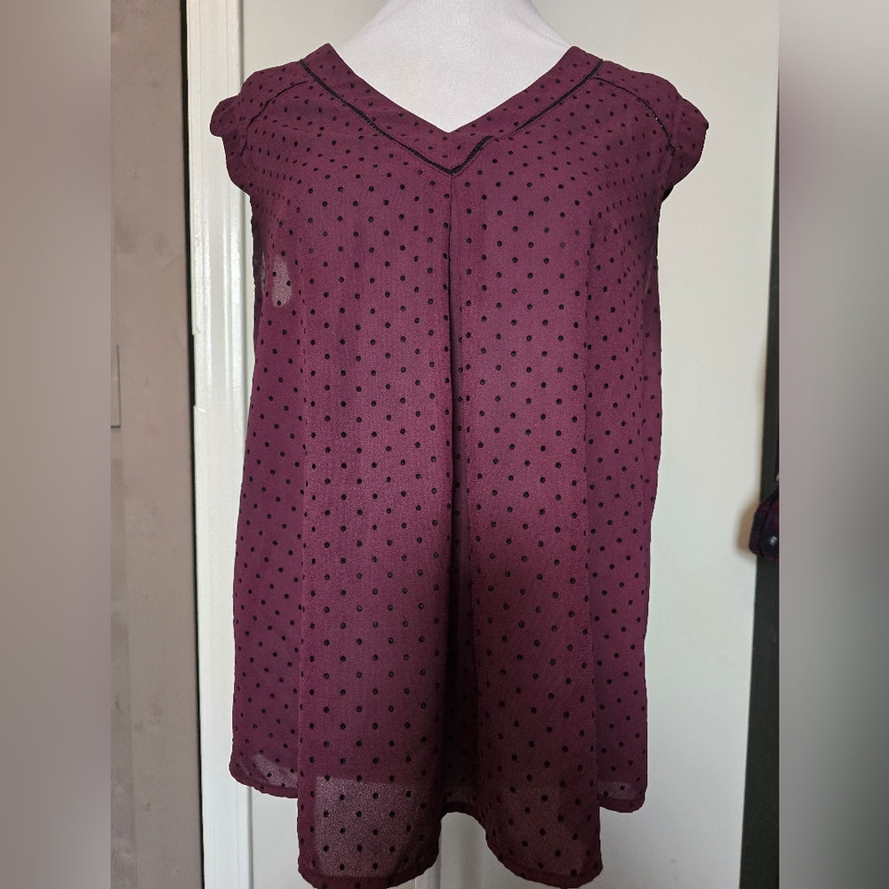 41 Hawthorne Gina Scalloped Sleeve Blouse